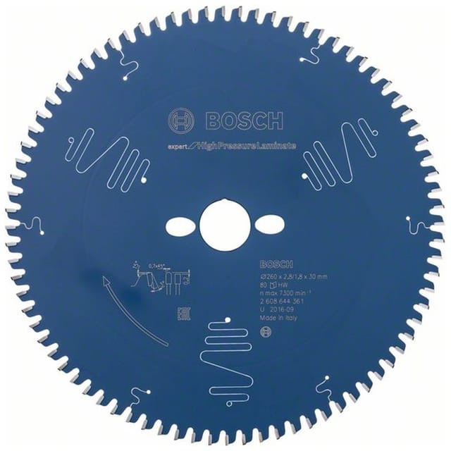 Kreissägeblatt Expert for High Pressure Laminate 260 x 30 x 2,8 mm 80 - Bosch