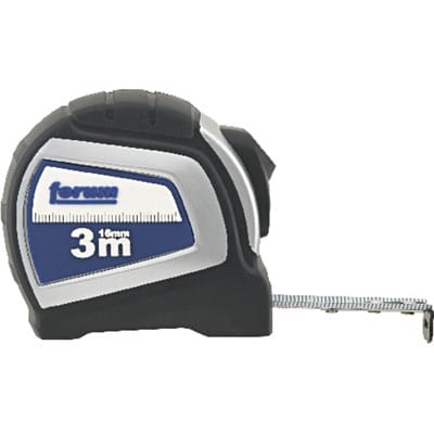 Forum Taschenbandmaß Autolock 3mx16mm weiß