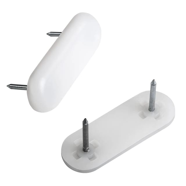 20er Set Nagelgleiter mit 2 Einschlagstiften 43 x 15,5 mm