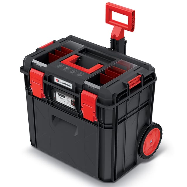 Werkzeugkiste x block log 50 mit Rädern und Schublade KXB604050FD - Kistenberg