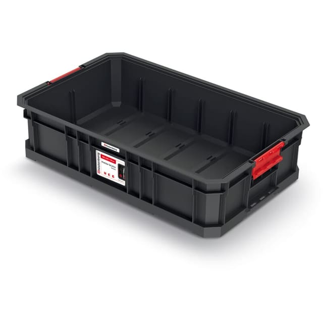 Stapelbox Lagerkiste Transportbox Werkzeugkiste Kasten + Trennwände, Version: KMS553510, 520 x 327 x 125 - Kistenberg