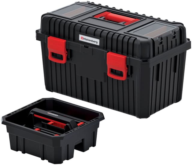 Maschinenkoffer Box Werkzeugkasten Lagerbox Werkzeugkiste Organizer, Version: KHV603535F, 585 x 360 x 337 - Kistenberg