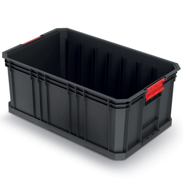 Stapelbox Lagerkiste Transportbox Werkzeugkiste Kasten + Trennwände, Version: KMS553520, 520 x 329 x 210 - Kistenberg