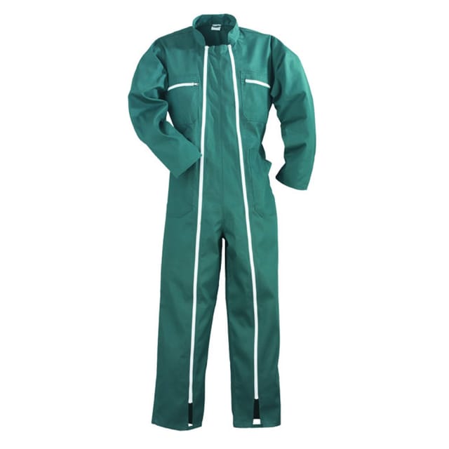 Coverguard - 74550 ] Combinaison factory 2 zips taille xs 36/38 vert