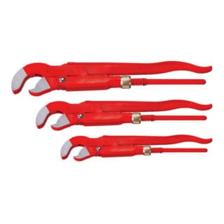 Rothenberger - Eckrohrzangen Set, 1' + 1.1/2' + 2', Chrom-Vanadiumstahl 0 - 51 mm