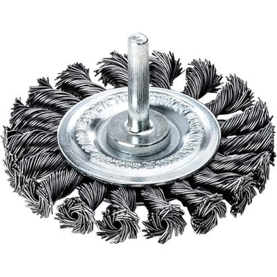 Lessmann Schaft-Rundbürste Edelstahl gez. 75x0,5mm
