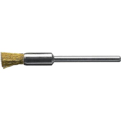 Miniatur-Pinselbürste Messing gew. 5x0,1mm Lessmann