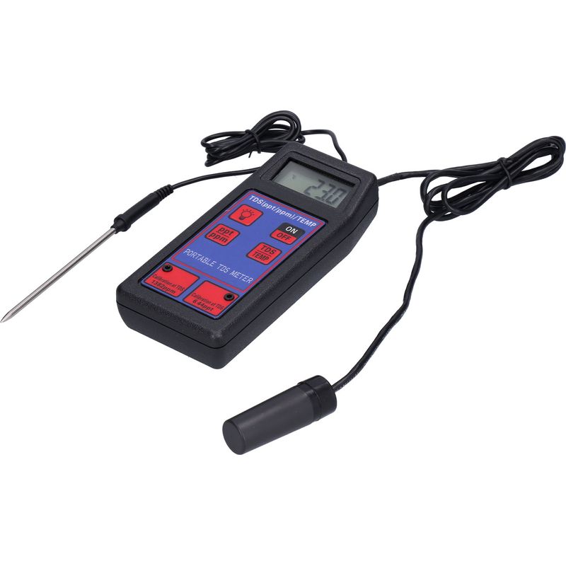 Tragbares Wasserqualitätsmessgerät (tds Und Temperatur) Für Schwimmbäder, Aquarien Und Hydrokulturen