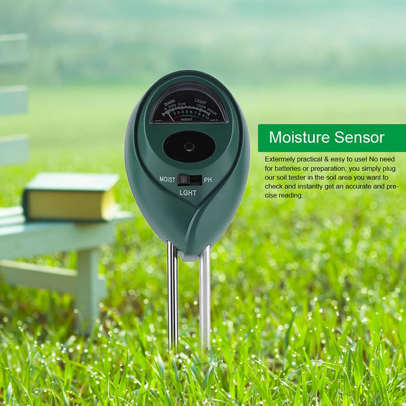 3-in-1-bodenfeuchte-, Ph- Und Lichtmessgerät – Präzise Überwachung Für Gartenbau, Zimmer- Und Gartenpflanzen
