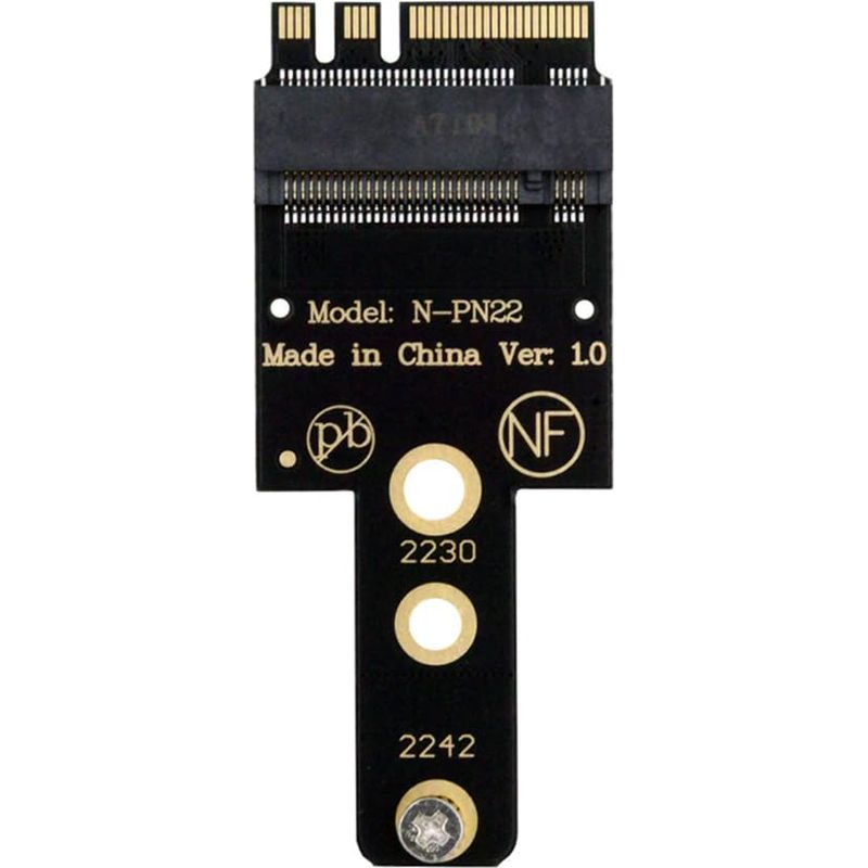 1 Verlängerungsadapter, M Auf A+e-taste, Nvme-kabel, 2230/2242 Ssd, Laptop
