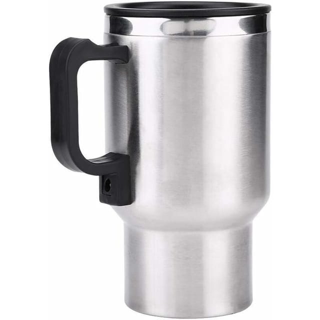 CHOYCLIT Auto-Wasserkocher, isolierter Becher, Reise-Heizbecher, Thermoskanne, 450 ml, 12 V, Edelstahl