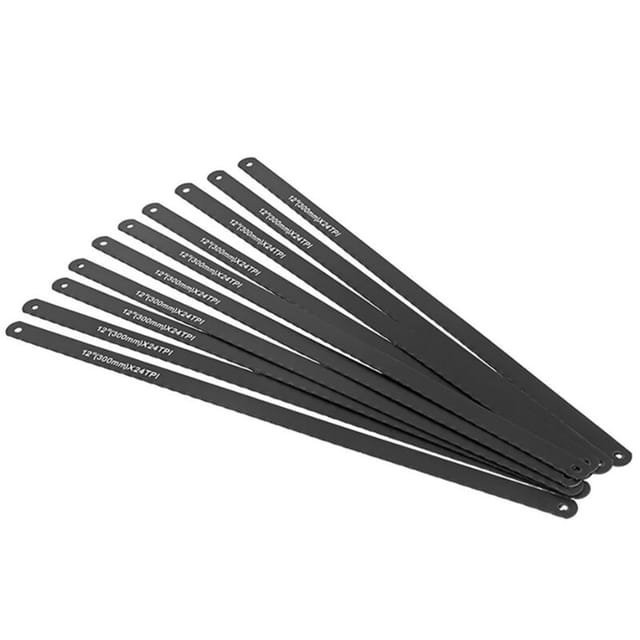 30cm lange 24 tpi 12-Zoll-Stahlsägeblätter, ideal für die Arbeit mit Metall (Packung mit 10 Einheiten)
