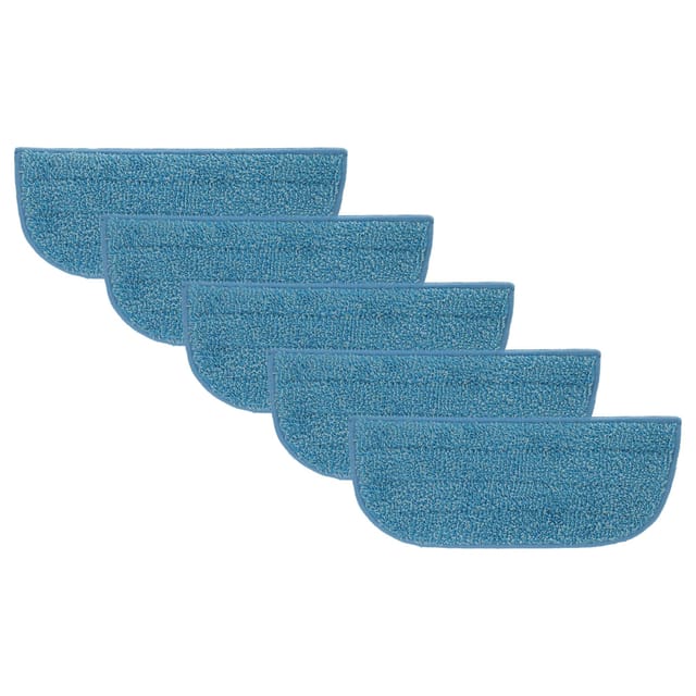 Vhbw - 5x Wischbezug kompatibel mit Philips SteamCleaner Active FC7025, FC7028 Dampfreiniger, Dampfmop - Mikrofaser Blau