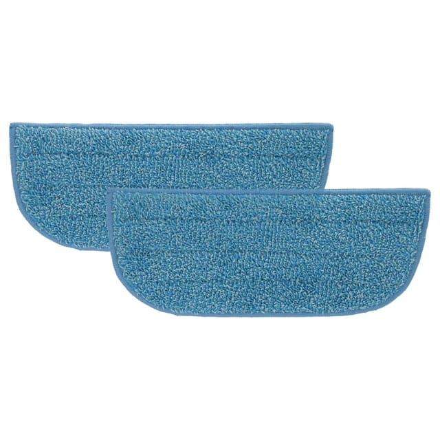 Vhbw - 2x Wischbezug kompatibel mit Philips SteamPlus FC7020/01 Dampfreiniger, Dampfmop - Mikrofaser Blau