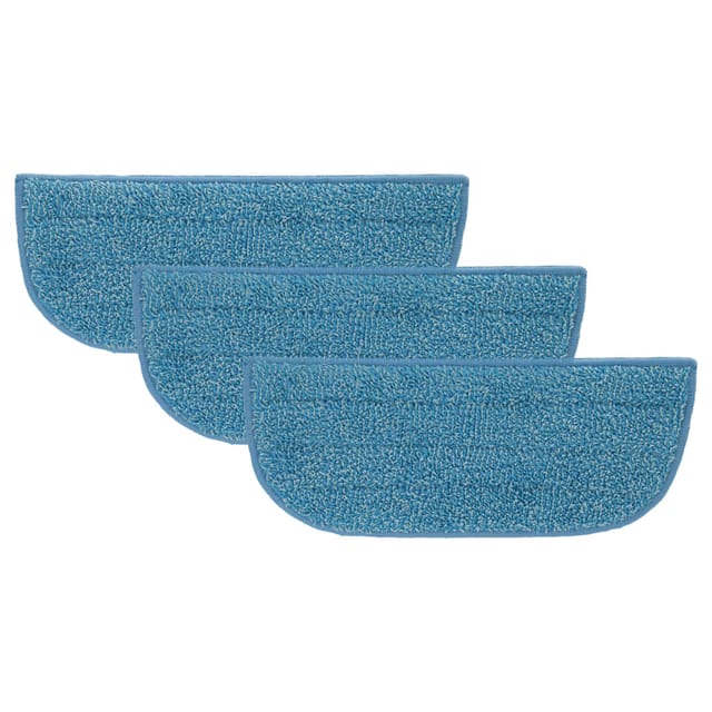 Vhbw - 3x Wischbezug kompatibel mit Philips SteamPlus FC7020/01 Dampfreiniger, Dampfmop - Mikrofaser Blau