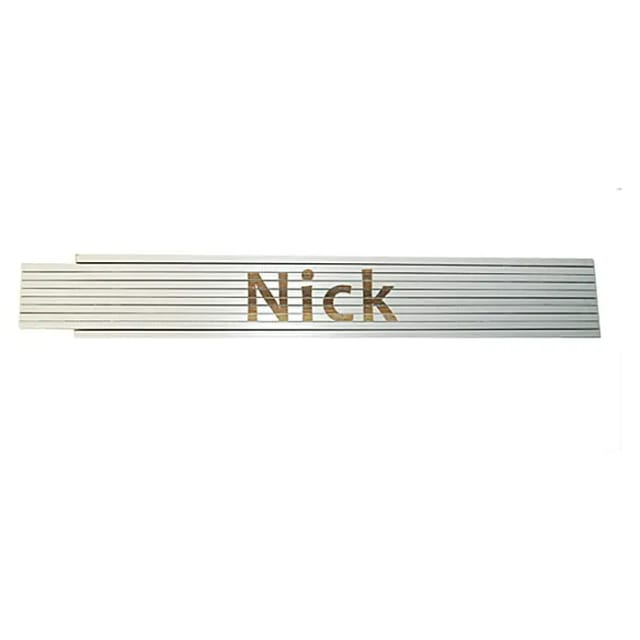 Zollstock Nick 2 m weiß Zollstock