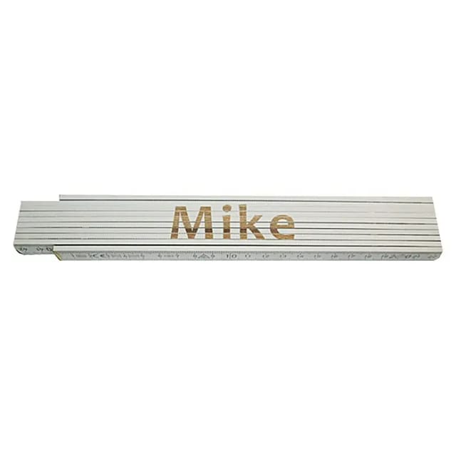 Zollstock Mike 2 m weiß Zollstock