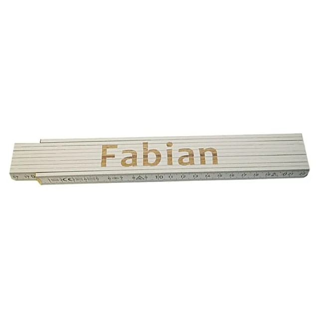 Zollstock Fabian 2 m weiß Zollstock