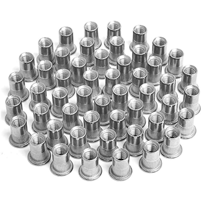 100 Stück Nietmuttern M4 M5 M6 M8, Gewindeeinsätze, Edelstahl Nietmuttern, für die Reparatur von Möbeldekorationen, Möbelreparatur