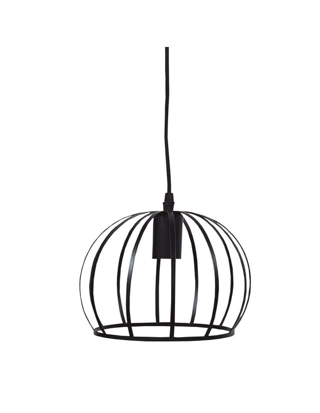 GSC - Hänge-Deckenleuchte der Serie 'Carnot' E27 (maximal 40W 230V) IP20 Ø19cm schwarze Farbe