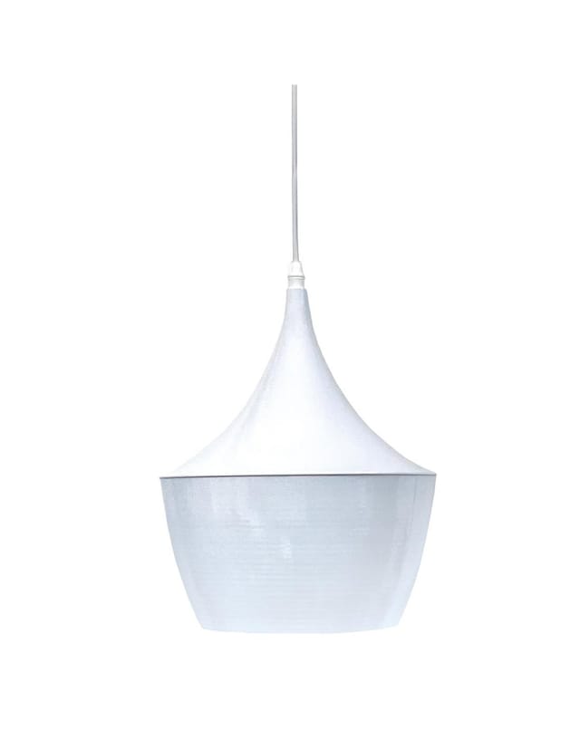 Hänge-Deckenleuchte der Serie 'Gombe' E27 (maximal 40W 230V) IP20 Ø24cm weiße Farbe