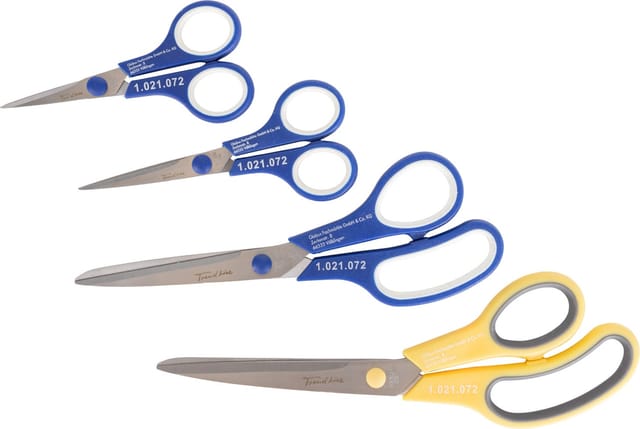 Trendline - Scheren-Set 4 teilig Kunststoffgriff Edelstahl-Klingen ca. 6 - 10cm