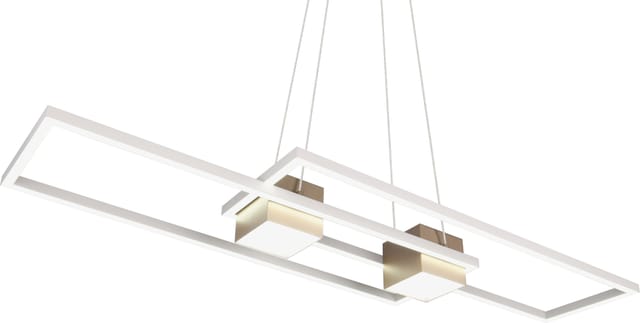 Trio - led Pendelleuchte albany Coffee mit Fernbedienung dimmbar lang, Breite 100cm