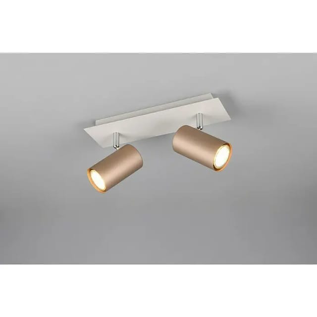 Leuchten 2er Spot Marley GU10 coffee Metall Deckenlampen & Kronleuchter - Trio