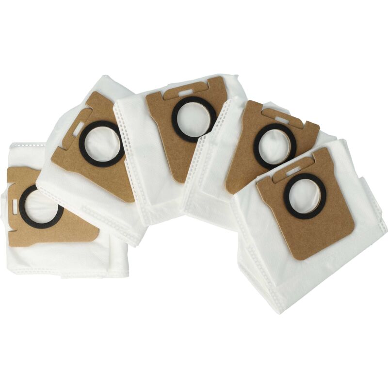 5x Staubbeutel kompatibel mit Xiaomi S20+, X10+, X20+, X10 Plus Saugroboter - Beutel für die Absaugstation - Vhbw