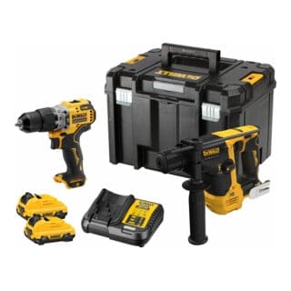 Dewalt - zestaw combo 12v dck2102l2t (dch072 dcd706) 2x3,0ah tstak