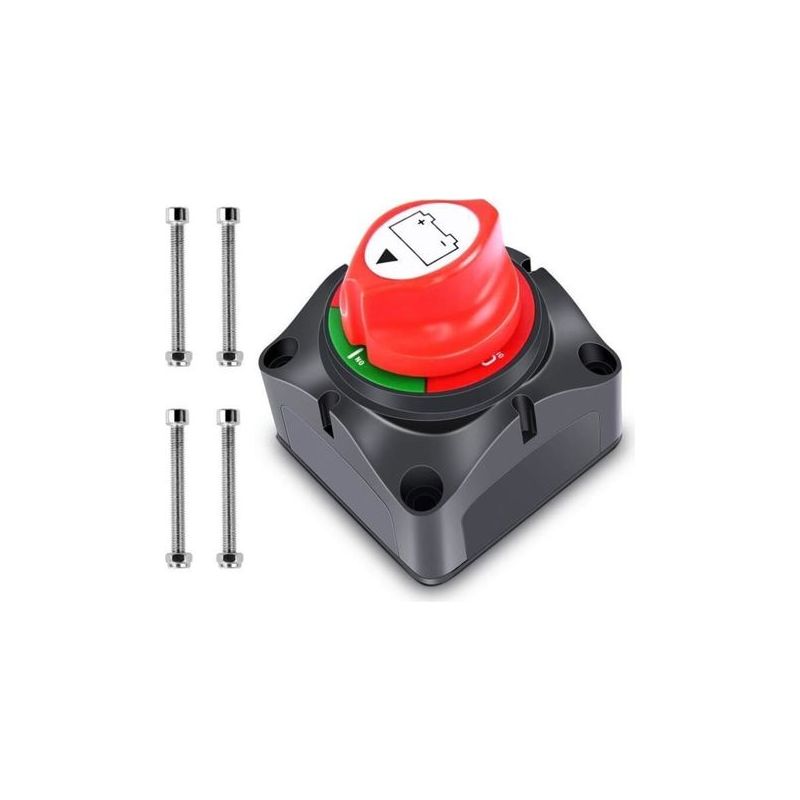 Dbbegk Batterietrennschalter – Trennschalter – 12 V Bis 48 V – Wasserdicht – 275 A – Schwarz