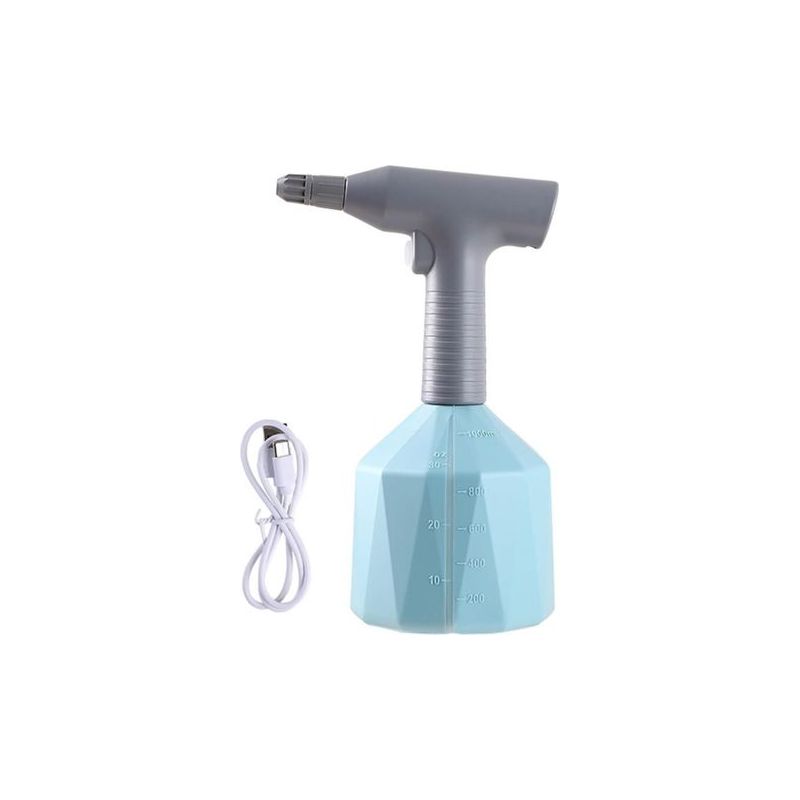 Dbbegk Elektrischer Sprüher Mit Sprühdüse, Tragbarer Wassersprüher Für Rasen Und Garten (blau 1 L)
