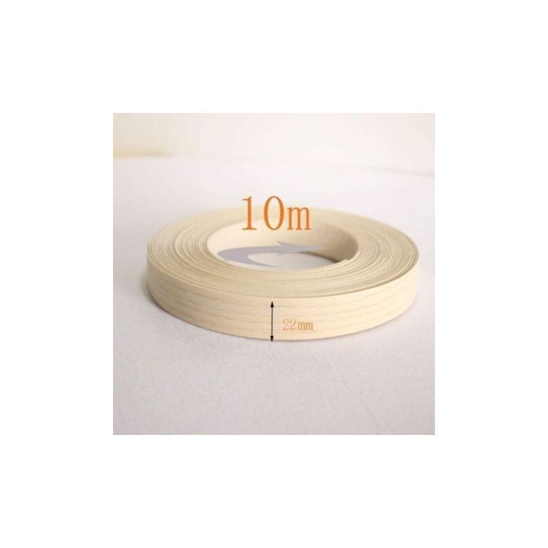 Dbbegk Vorgeklebtes Pvc-kantenband Für Türkanten, 22 Mm X 10 M, Heißsiegelfähige Melaminfurnierrolle, Selbstklebendes Pvc-kantenband Für Die Möbelrestaurierung