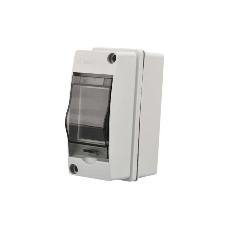 Dbbegk Ip65 Wasserdichter Außensteuerkasten, 2 Module, Abs-kunststoffoberfläche, Wasserdichter Elektrischer Steuerkasten, Außenschaltschrank, Modulare Anschlussdose (2-wege)