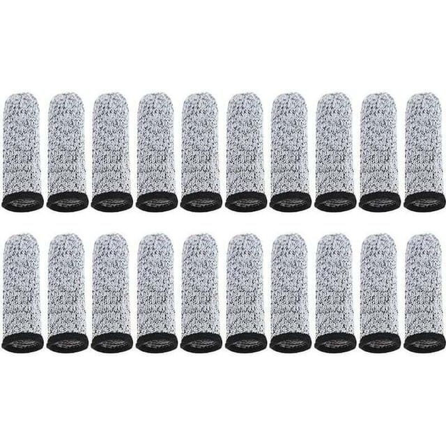 20-teiliges Fingerlingeset, 5 Stufen Schnittfester Schutzhülle, Wiederverwendbare, Rutschfeste Fingerhülle Für Küchenarbeiten Und Zum Schnitzen
