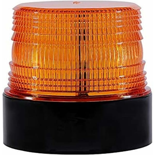 12V kabellose LED-Blitzleuchte, magnetische Notfall-Blinkleuchte, Signalleuchte (Orange)