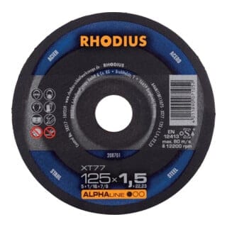 XT77, 100 Stück, 125 x 1,5 mm, Trennscheibe - Rhodius