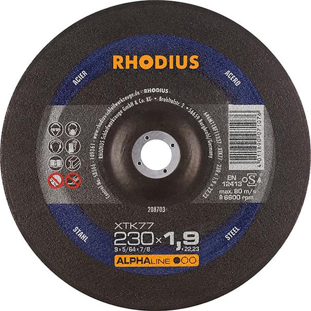 XTK77, 25 Stück, 230 x 1,9 mm, Trennscheibe - Rhodius