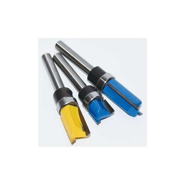3-teiliges 1/4"-schaft-kopierfräser-set, Kopierfräser, Heimwerker-holzbearbeitungs-schneid- Und Fräswerkzeuge Mit Kugellager
