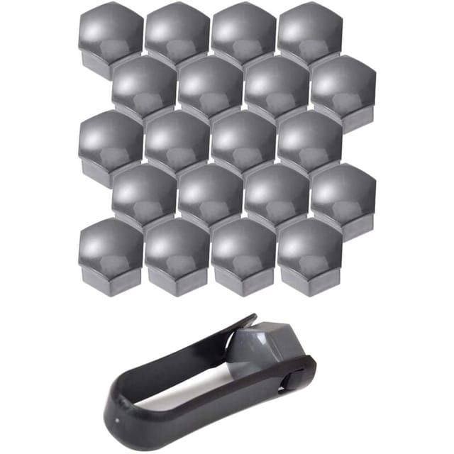 17-mm-Radmutternabdeckungen, 20 Stück 17-mm-Radmutternabdeckungen, Sechskant-Schutzkappen für Radmuttern, Universal-Radmutternabdeckungen