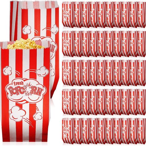 100 Popcorntüten Für Den Haushalt, Multifunktionale Papiertüten, Praktische Geschenktüten, Backzubehör