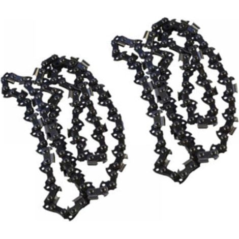 Set Mit 2 Kettensägenketten Für 35,5 Cm (14 Zoll) Führungsschienen – 50 Treibglieder – Rückschlagsichere Kette, Kompatibel Mit Stihl, Remington Und Mcculloch
