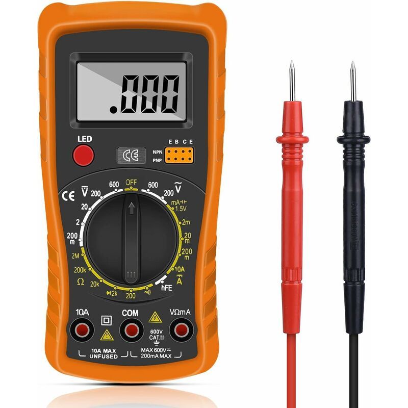 Multimeter, Ohmmeter Und Amperemeter. Digitales Multimeter, Automatisches Digitales Multimeter, Professionelles Elektrisches Prüfgerät, Voltmeter/widerstandsmesser/durchgangsprüfer/diodenprüfer. Geeig