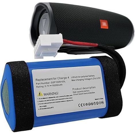 Akku Gsp1029103l, Kompatibel Mit Dem Wasserdichten Bluetooth-lautsprecher Charge 4. Teilenummer: Charge4 Id998 1inr19/66-3 Sun-inte-118 Iaaa011na Yy1068 (nicht Kompatibel Mit Charge 4q) – Modell: Char
