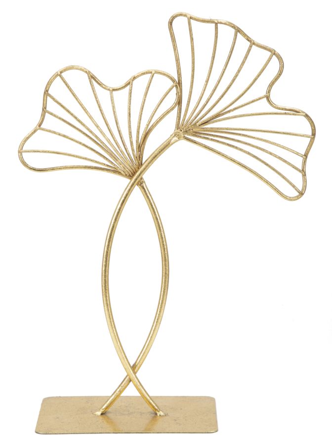 Blatt-glam-skulptur, 25 X 8,5 X 35 Cm