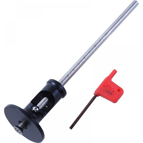 Ganwei Holzmess- Und -markierungswerkzeug, Aluminiumlegierung/edelstahl, Schwarz/silber