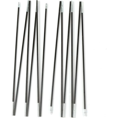 Set Mit 2 Fiberglas-stützstangen Für Campingzelte, Markisenkonstruktionen Und Außenstützpfosten