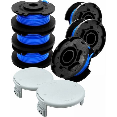 6+2-teiliges Set Für Ryobi Ac14rl3a Spule/ac14hca Spulenabdeckung, Schneidkopfspule, Schneidschnur