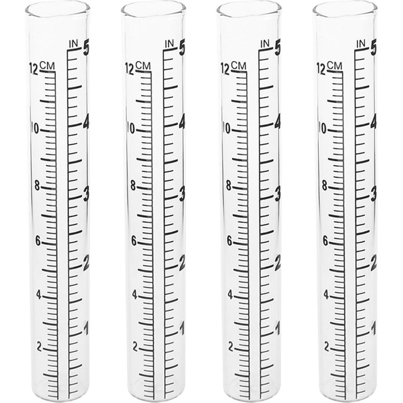 Regenmesser Ersatzglas 4 Stück Messrohr En Verre Transparent