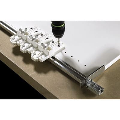 Bohrlehren-Schiene, 1000mm, Exakta 14825, für Bohrkörper,Anz.Anschlag 2St. - Hettich